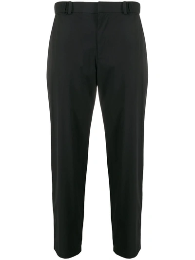 Emporio Armani Straight-fit Trousers In Black