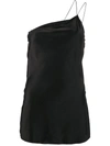 Erika Cavallini One-shoulder Slim-fit Top In Black