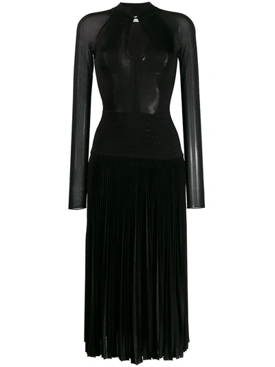 open lace back dress Women's Solid Pleated Dress Stand Collar Long Sleeve Loose Business Casual Midi  Dresses Black One Size at Amazon Women's Clothing store main image 1