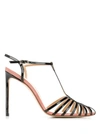 Francesco Russo Strappy Stiletto Sandals In Black
