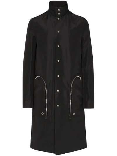 Rick Owens Tecuatl Button-up Coat In Black