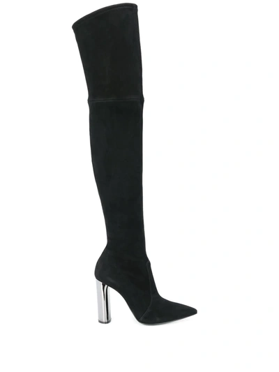 Casadei Over The Knee Boots In Black