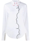 Vivetta Embroidered Cotton-blend Poplin Shirt In White