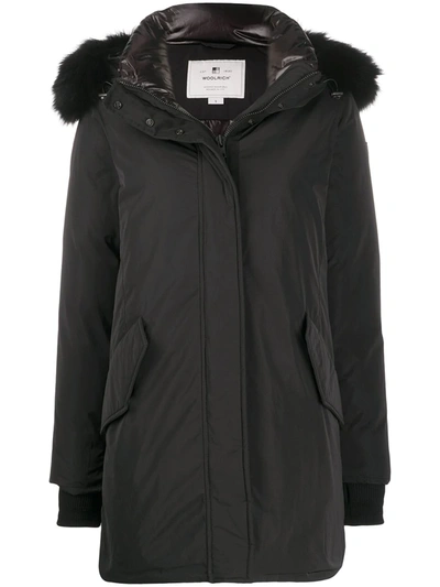 Woolrich Marshall Gore-tex Water Repellent Down Parka In Black