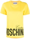Moschino Logo-printed T-shirt In Yellow