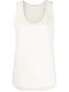 P.a.r.o.s.h Plain Classic Tank Top In Neutrals