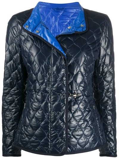 Fay Blue Onion Down Jacket In Navy