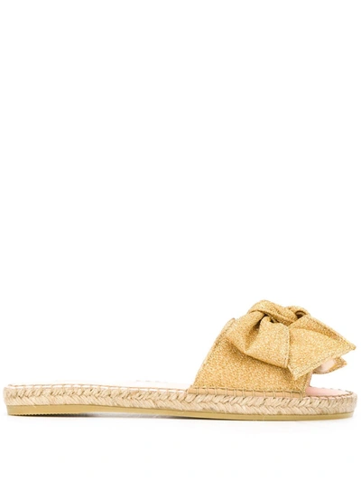 Manebi Slip-on Espadrilles In Gold