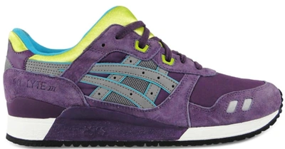 Pre-owned Asics  Gel-lyte Iii Purple Grey Lime In Purple/grey-lime