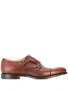 Church's Chicago Polished Monk-strap Brogues In Brown