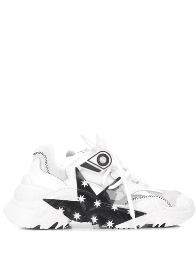 N°21 Billy Star-print Low-top Sneakers In White