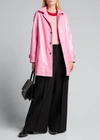 Jane Post Iconic Princess Slicker W/ Detachable Hood In Pink