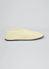 The Row Sheer Sock Nylon Flats In Pale Yellow