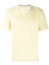 Thom Browne Jersey Ringer T-shirt In Yellow