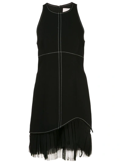 Cinq À Sept Cathy Pleated Tank Dress In Black