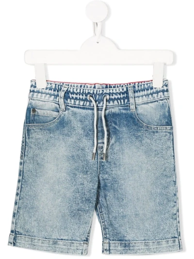 Little Marc Jacobs Kids' Loose-fit Denim Shorts In Blue