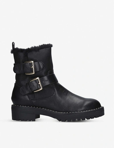Kg Kurt Geiger Womens Black Tallulah Faux-fur Lined Boots 36
