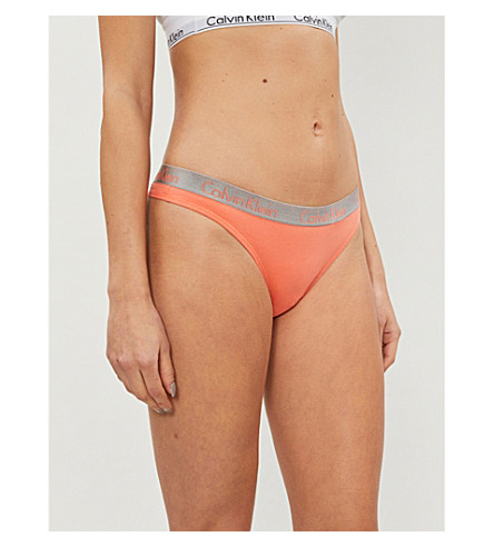 calvin klein radiant cotton thong