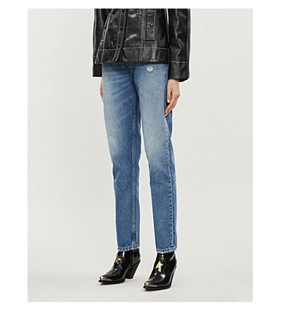 Boyish Casey Crossover High-rise Straight Jeans In Rear Window