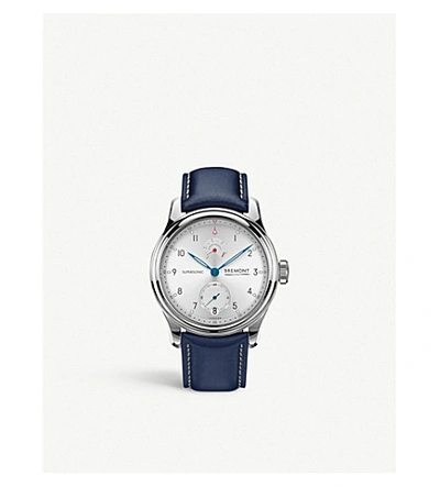 Bremont Supersonic Stainless Steel And Leather Watch In White