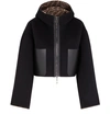 Fendi Ff Double Wool Jacket In Noir