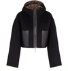 Fendi Ff Double Wool Jacket In Black