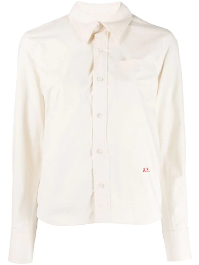 Ami Alexandre Mattiussi Boxy Fit Shirt In Neutrals