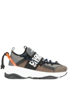 Dsquared2 Oversized Tongue Low Top Sneakers In Grey