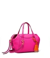 Tory Burch Perry Small Satchel In Crazy Pink