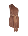 Retroféte Bronze Ella Mini Dress In Brown