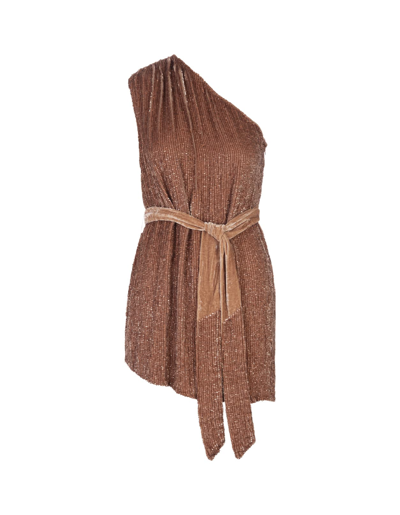 Retroféte Bronze Ella Mini Dress In Bronze