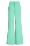 Alice And Olivia Dylan High Waisted Wide Leg Pants In Jade