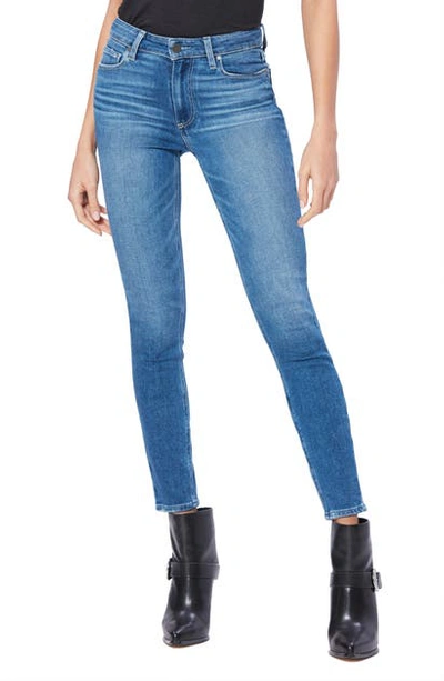 Paige Hoxton High Waist Ankle Skinny Jeans In Summit Distressed