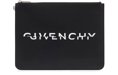 Givenchy Split Clutch Bag In Black