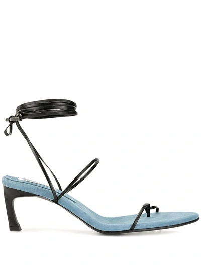 Reike Nen Odd Pair Two-tone Suede Sandals In Blue