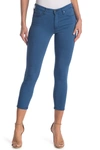 Ag Sateen Prima Mid-rise Crop Jeans In Sulfur Azurite