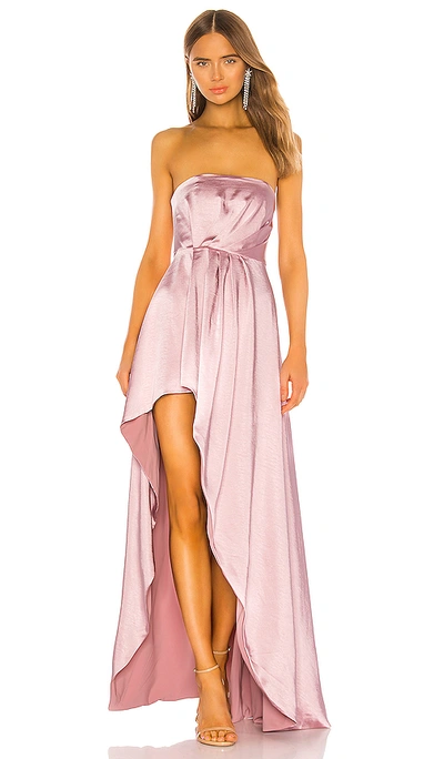 Lovers & Friends Parker Gown In Mauve