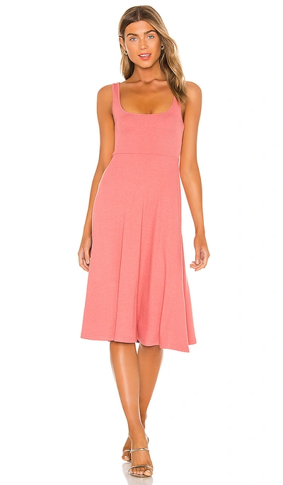 Lovers & Friends Milana Midi Dress In Dusty Rose