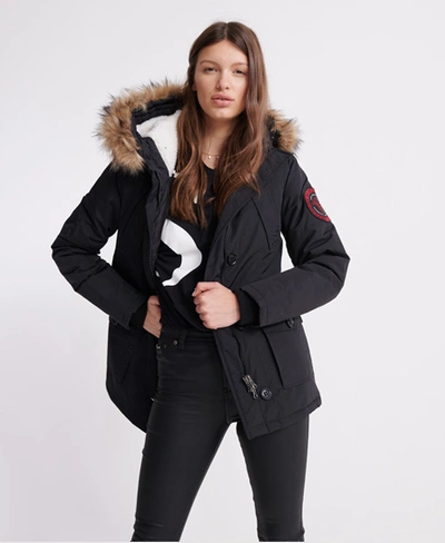 Superdry Women's Everest Parka Jacket Black - Size: 10 | ModeSens
