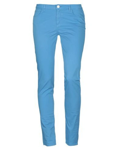 Trussardi Jeans Casual Pants In Pastel Blue