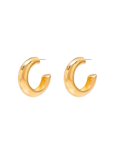 Kenneth Jay Lane Gold-tone Hoop Earrings