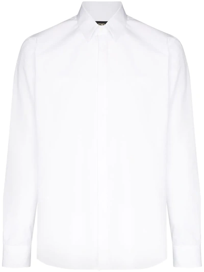 Fendi Classic Poplin Shirt In White