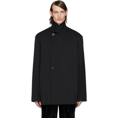 Balenciaga Prince Of Wales Plaid Virgin Wool Jacket In 1000 Black