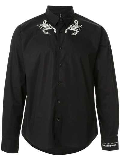 Blackbarrett Scorpion Print Regular-fit Shirt In Black