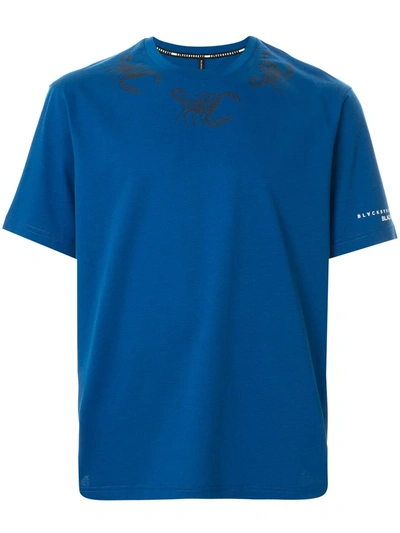Blackbarrett Scorpion Print T-shirt In Blue