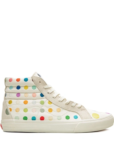 Vans X Damien Hirst X Palms Sk8-hi Reissue Sneakers In White