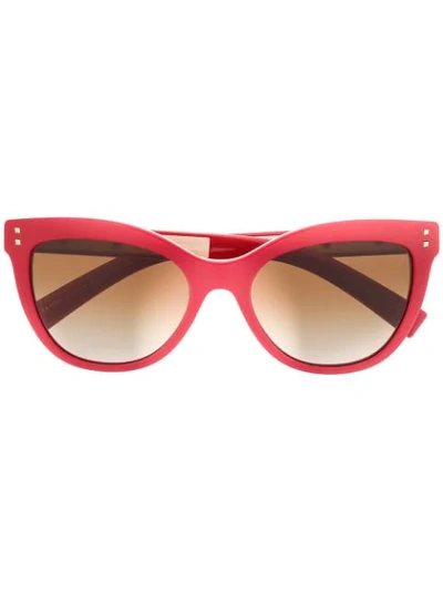 Valentino Va4049 Cat Eye Frame Sunglasses In Red