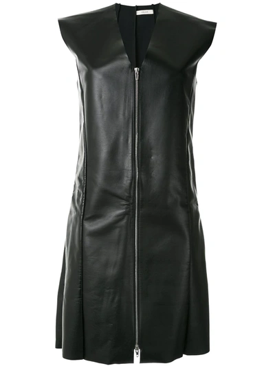 Pre-owned Celine Sleeveless Mini Dress In Black