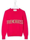 Alberta Ferretti Kids' French Kiss Jumper In Pink