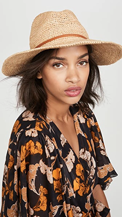 Hat Attack Crochet Continental Hat In Natural/tobacco